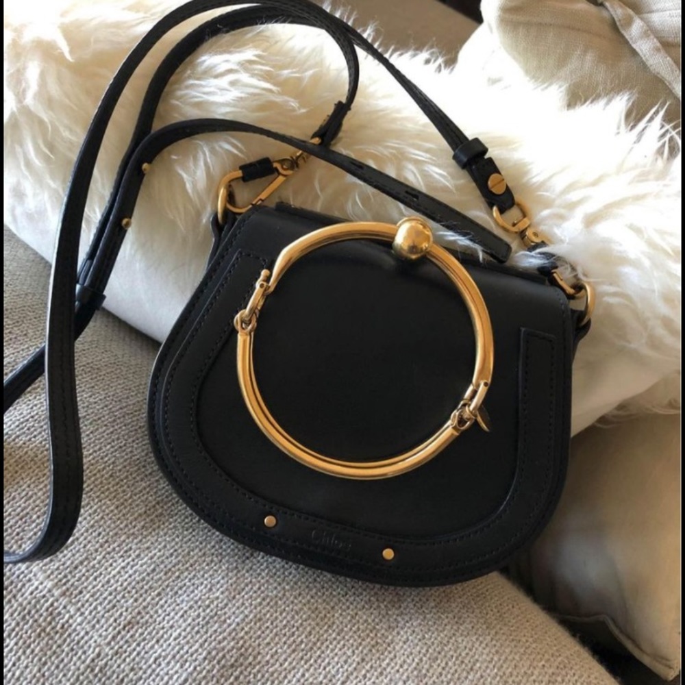 Authentic Chloe Nile bracelet bag small black